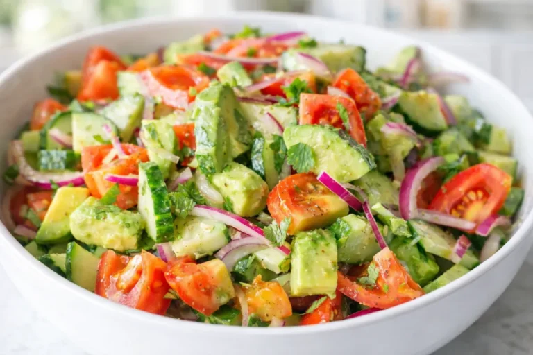 Avokádový šalát s paradajkami