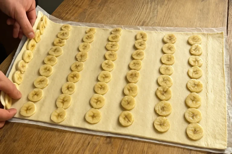 Banánové slimáky z lístkového cesta