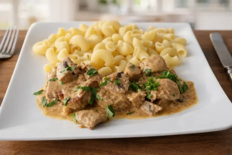 Bravčová panenka na šampiňónoch