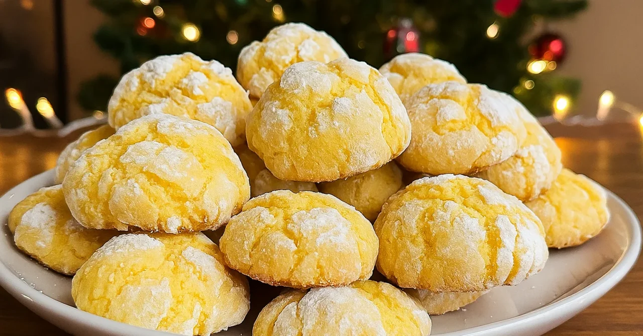 Citrónové popraskané sušienky