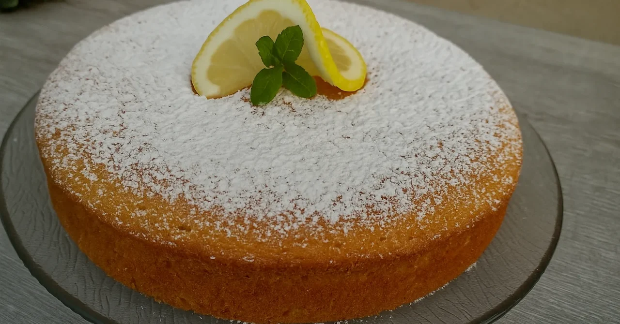 Citrónový koláč bez múky