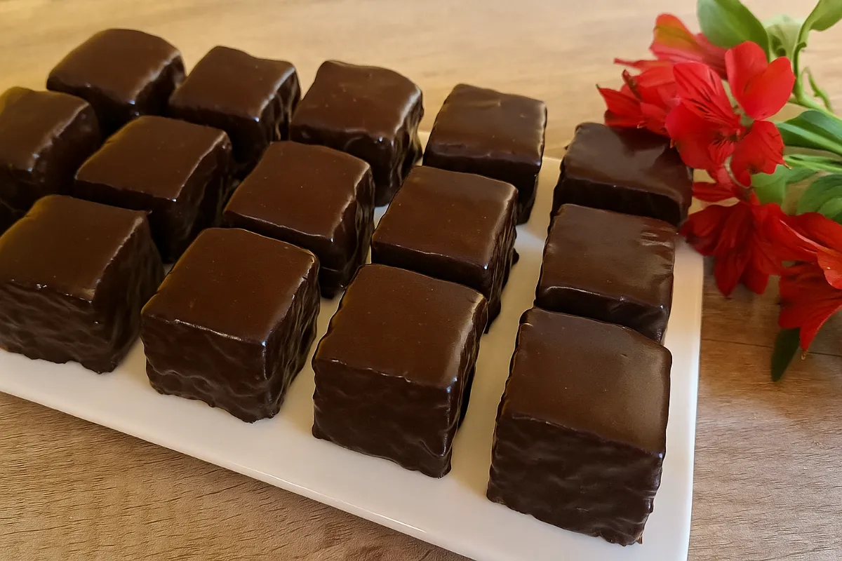 Čokoládové sušienkové kocky