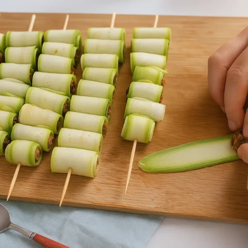 Šťavnaté cuketové rolky s mäsom