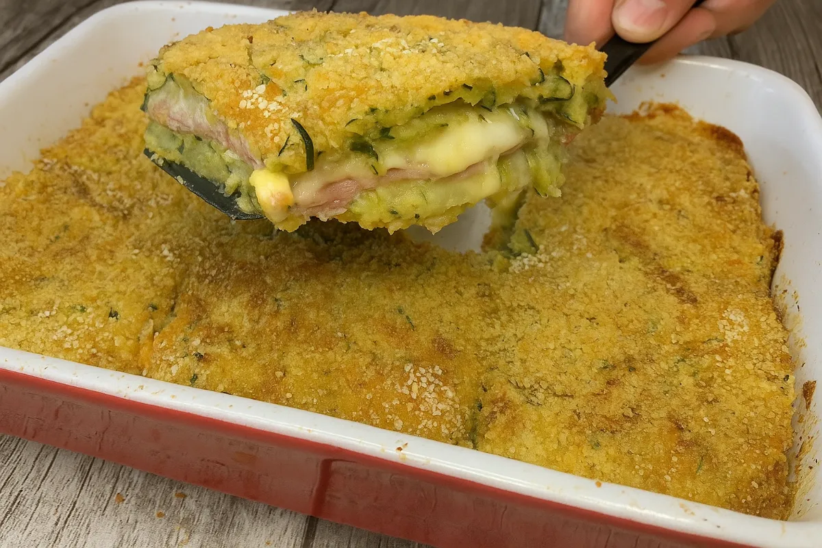 Cuketovo-zemiakový nákyp so syrom