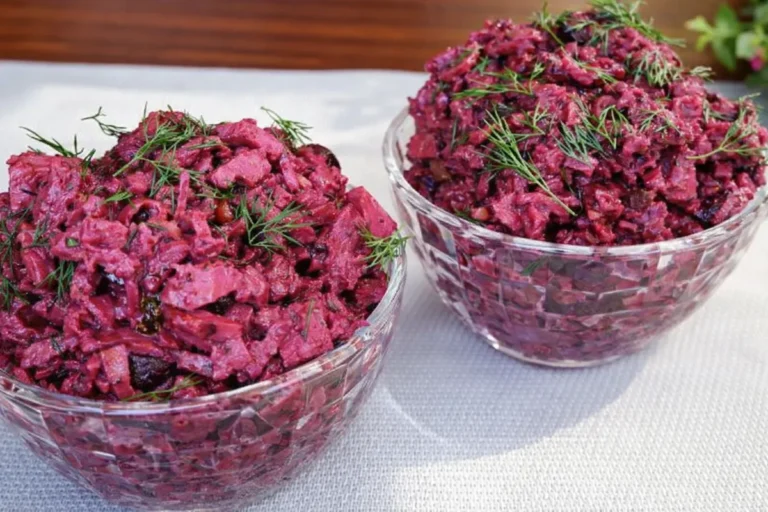 Cviklový šalát s vajíčkom