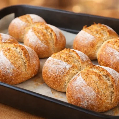 Domáce celozrnné žemle