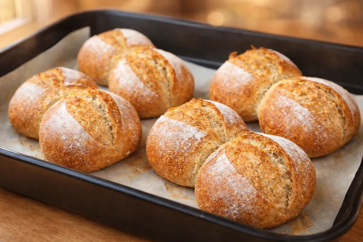 Domáce celozrnné žemle