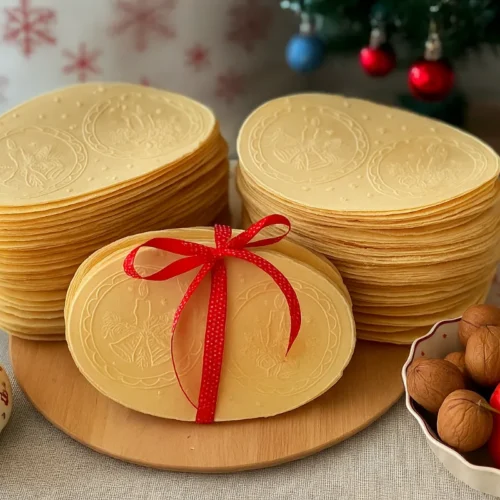 Domáce vianočné oblátky