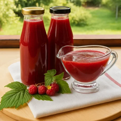 Domáci malinový sirup