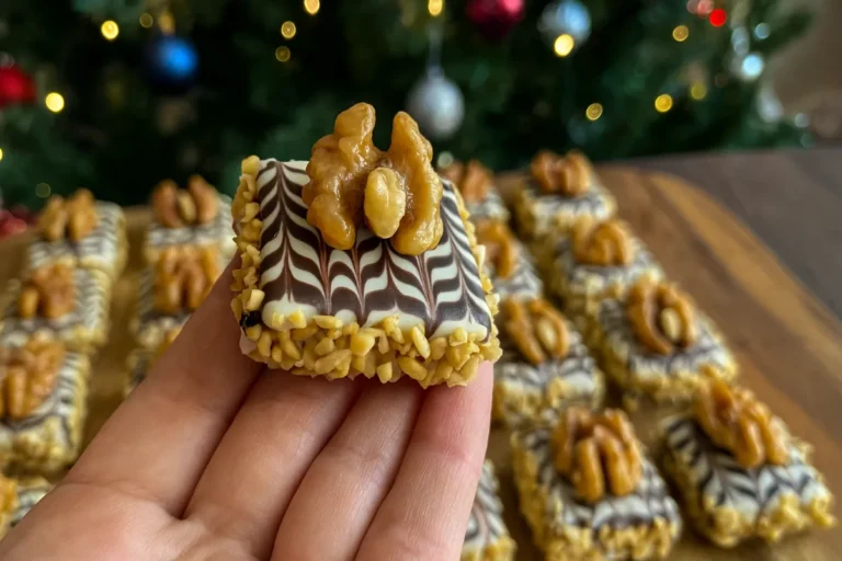 Dvojfarebné kocky s orechom