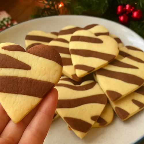 Dvojfarebné vianočné sušienky