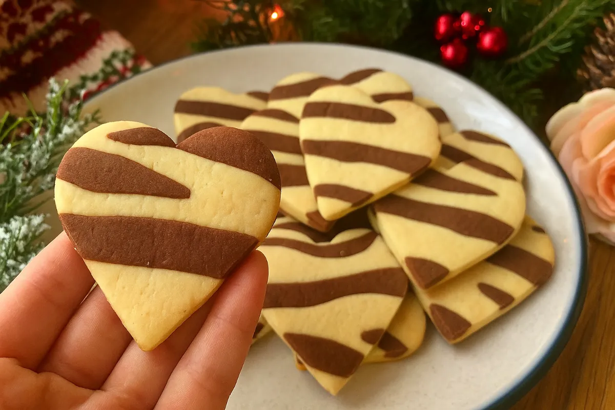 Dvojfarebné vianočné sušienky