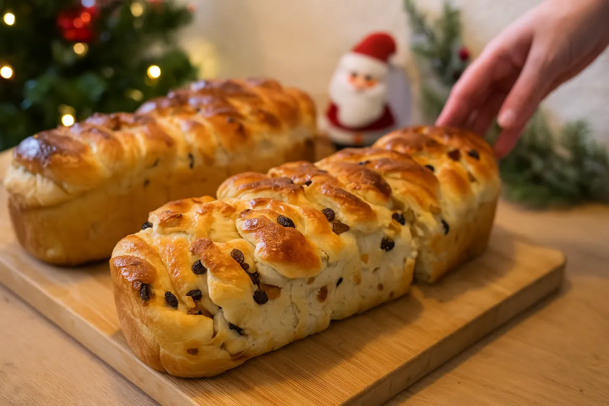 Extra maslová vianočka s hrozienkami