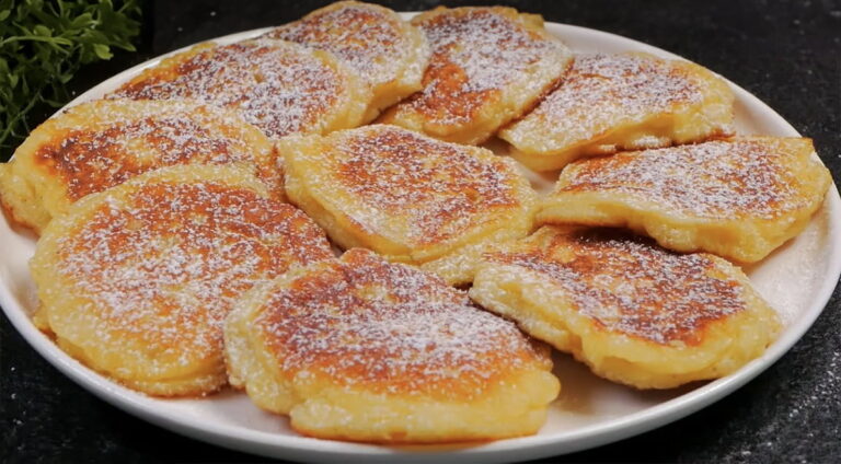 nadýchané jablkové palacinky