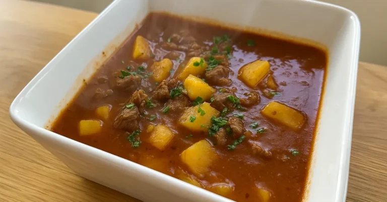 Gulášová polievka s hovädzím mäsom