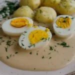 Horčicová omáčka s varenými vajcami