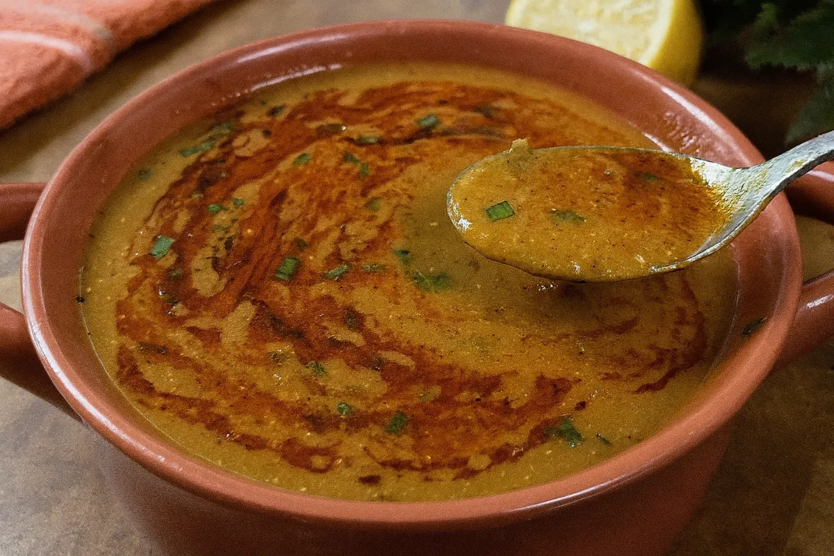 Hustá šošovicová polievka