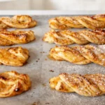 Jablkové tyčinky z lístkového cesta