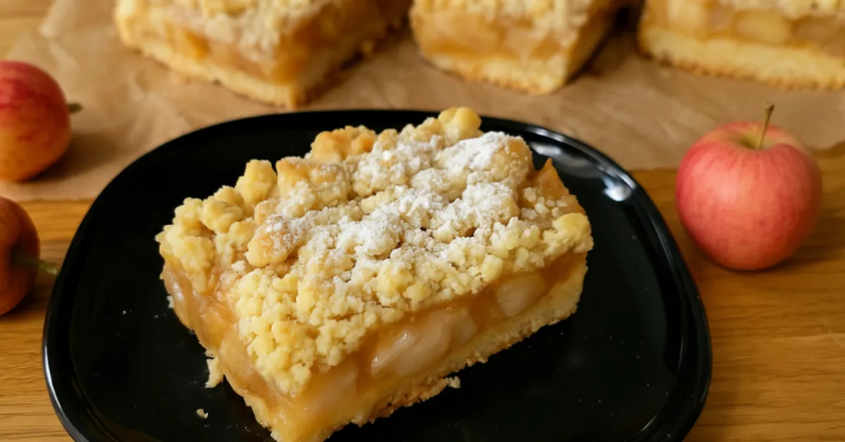 Jablkový koláč s jablkovou omáčkou
