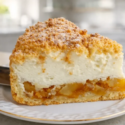 Jablkový koláč s kyslou smotanou