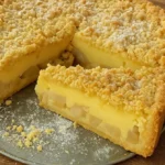 Jablkový koláč s pudingom a mrveničkou