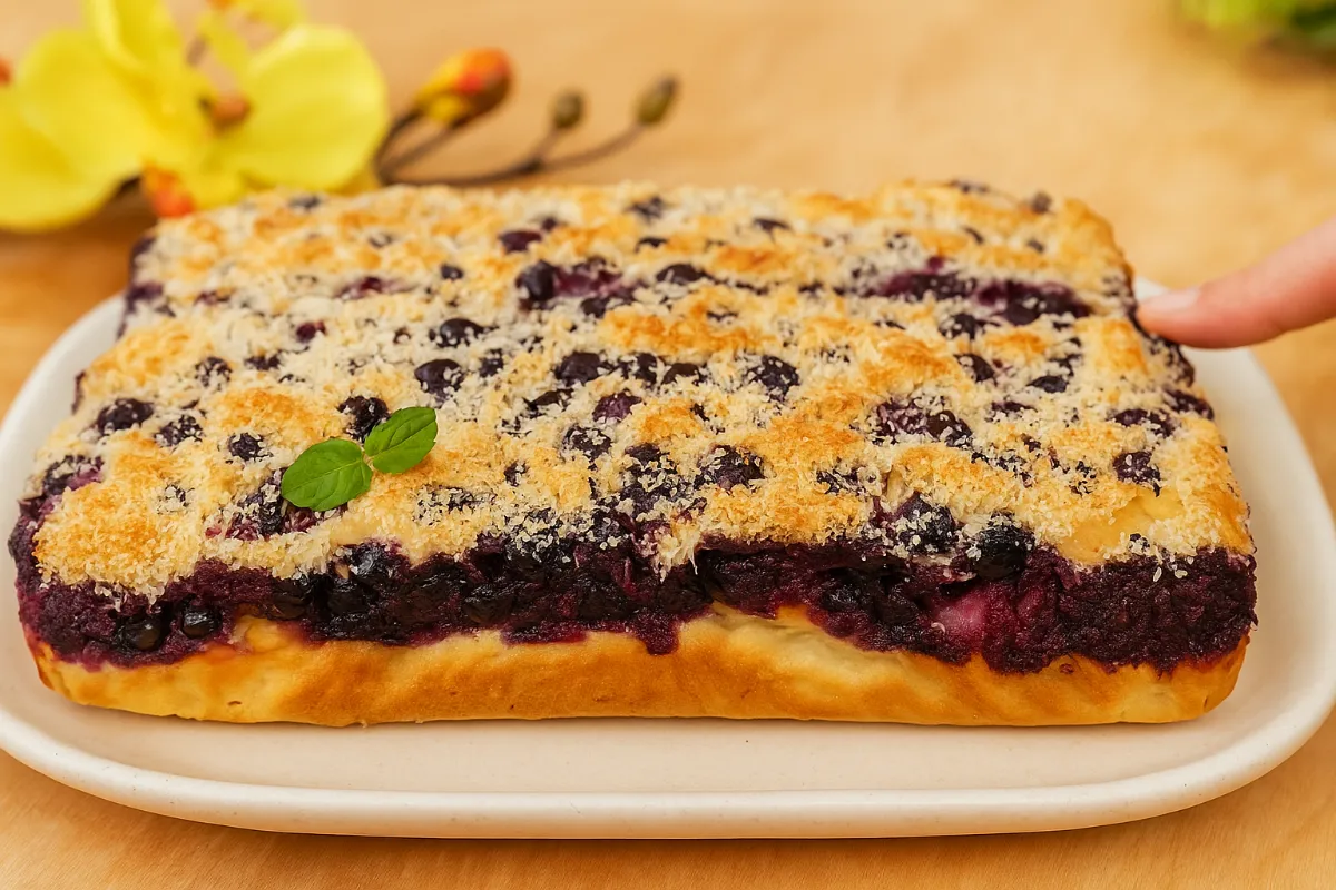 Jogurtový koláč s ovocím