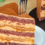 Karamelová torta s čokoládovou penou