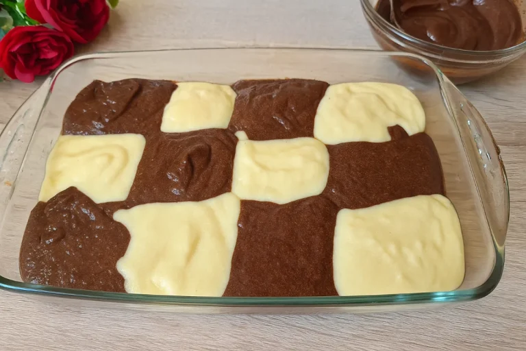 Kefírový mramorový koláč