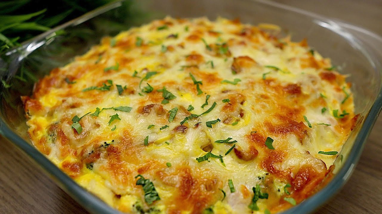 Zapečené kuracie mäso s brokolicou