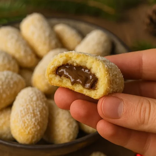 Kokosové guľky plnené čokoládou