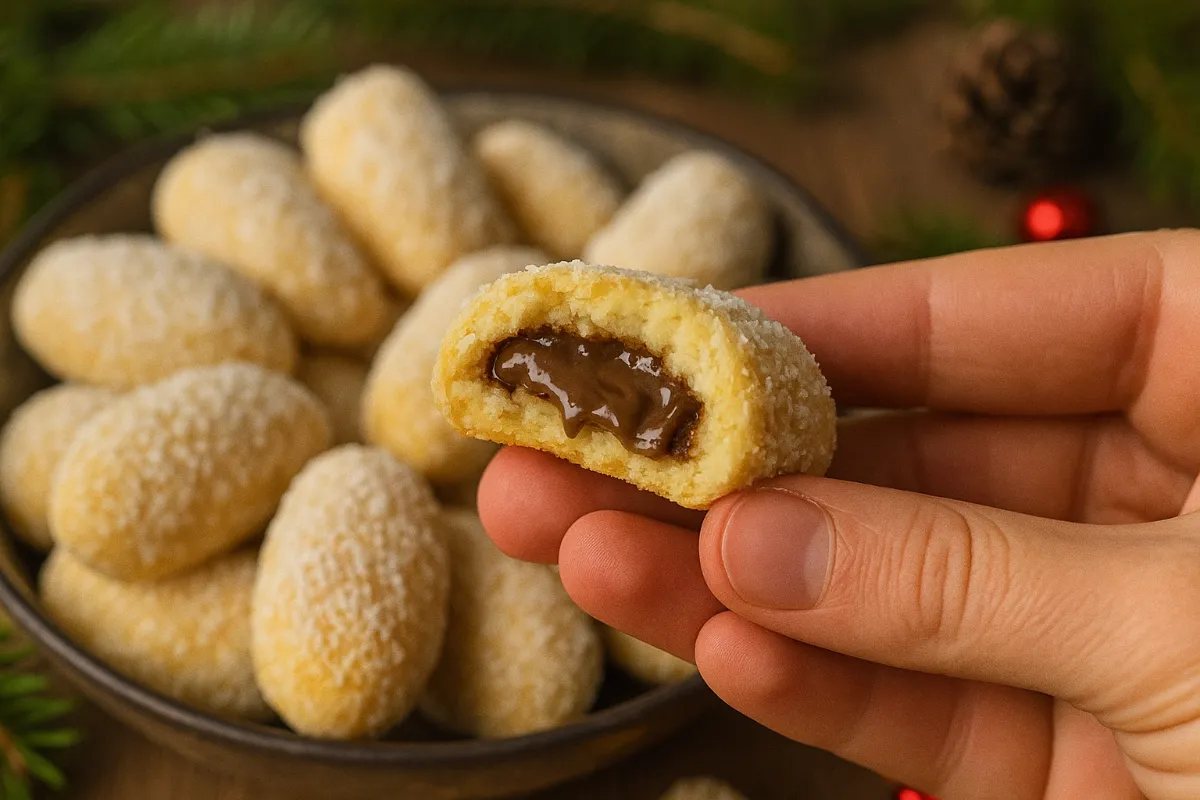 Kokosové guľky plnené čokoládou