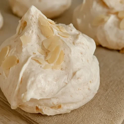 Kokosové pusinky s mandľami