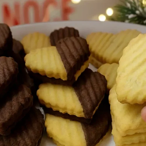 Krehké dvojfarebné sušienky