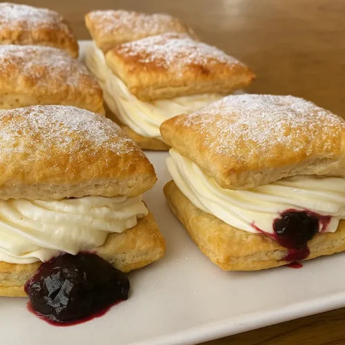 Krémeš z lístkového cesta