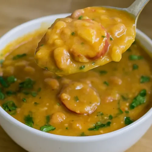 Krémová fazuľová polievka