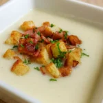 Krémová karfiolová polievka so slaninou