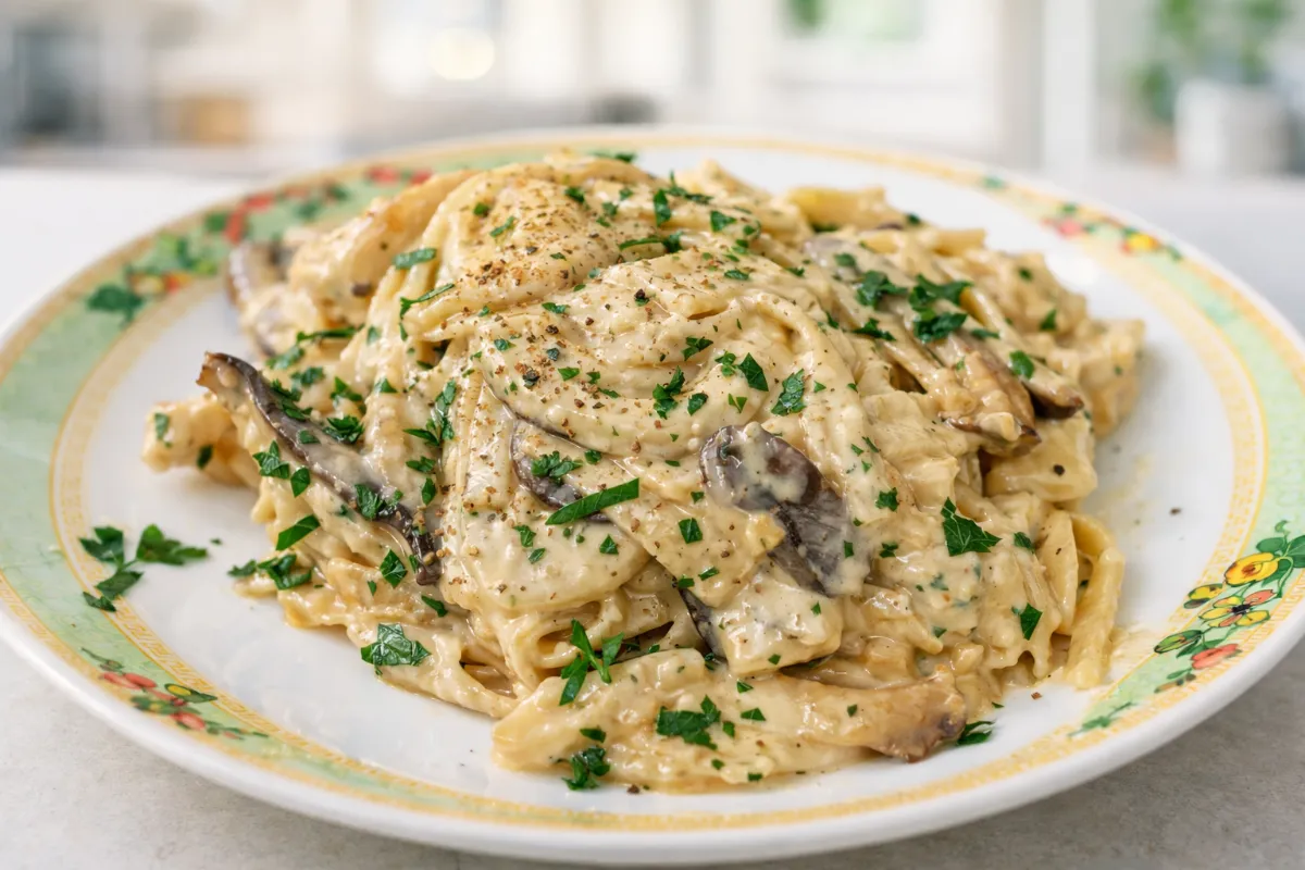 Krémové cestoviny s kuracím mäsom