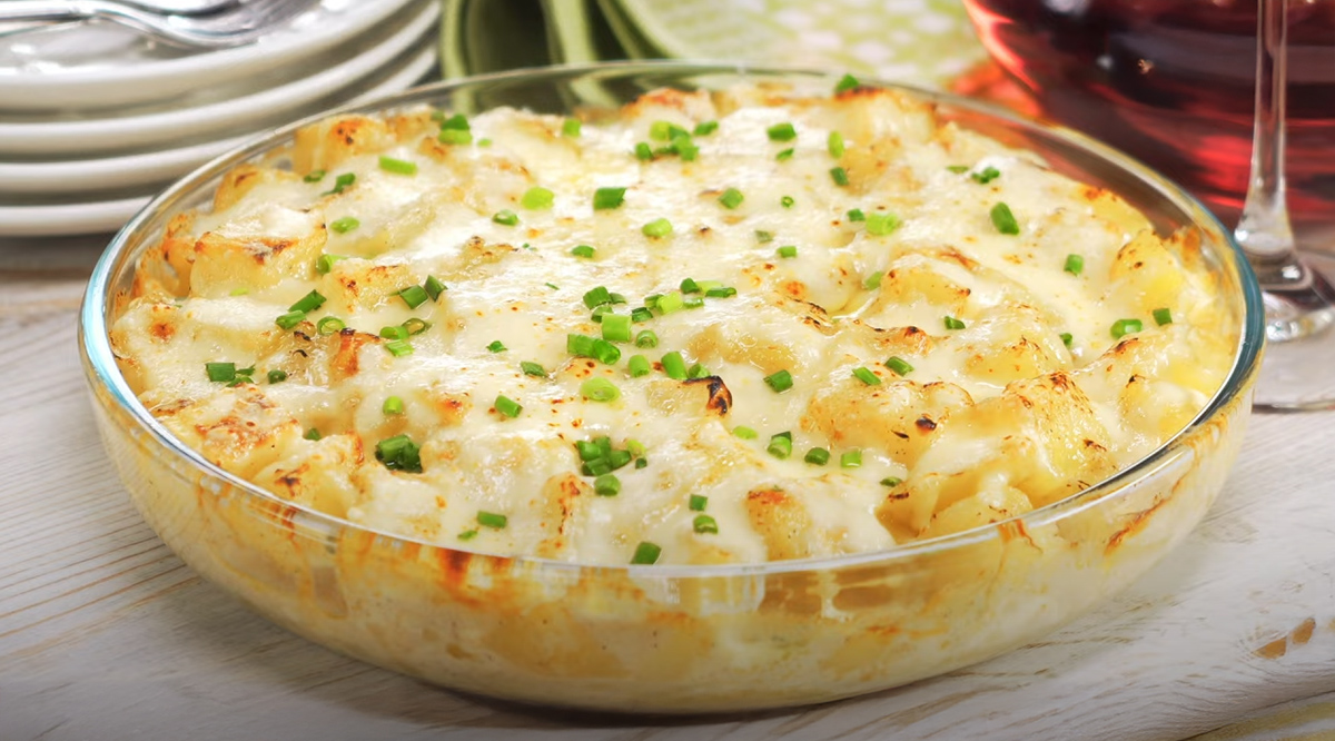 Krémové zapekané zemiaky so syrom