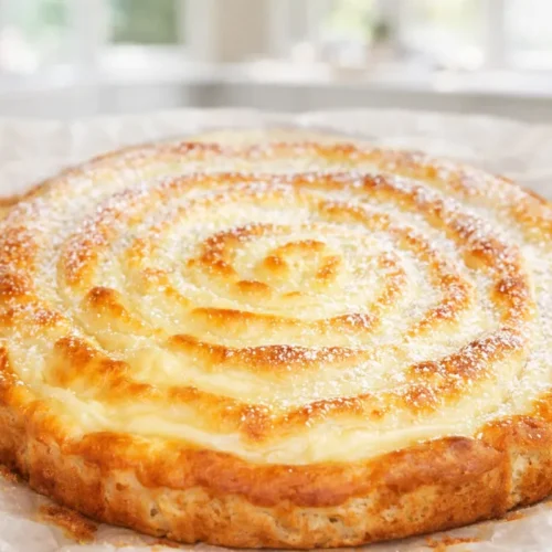 Krémový jablkový koláč