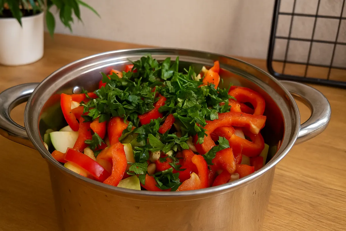 Kuracie mäso so zeleninou z jedného hrnca