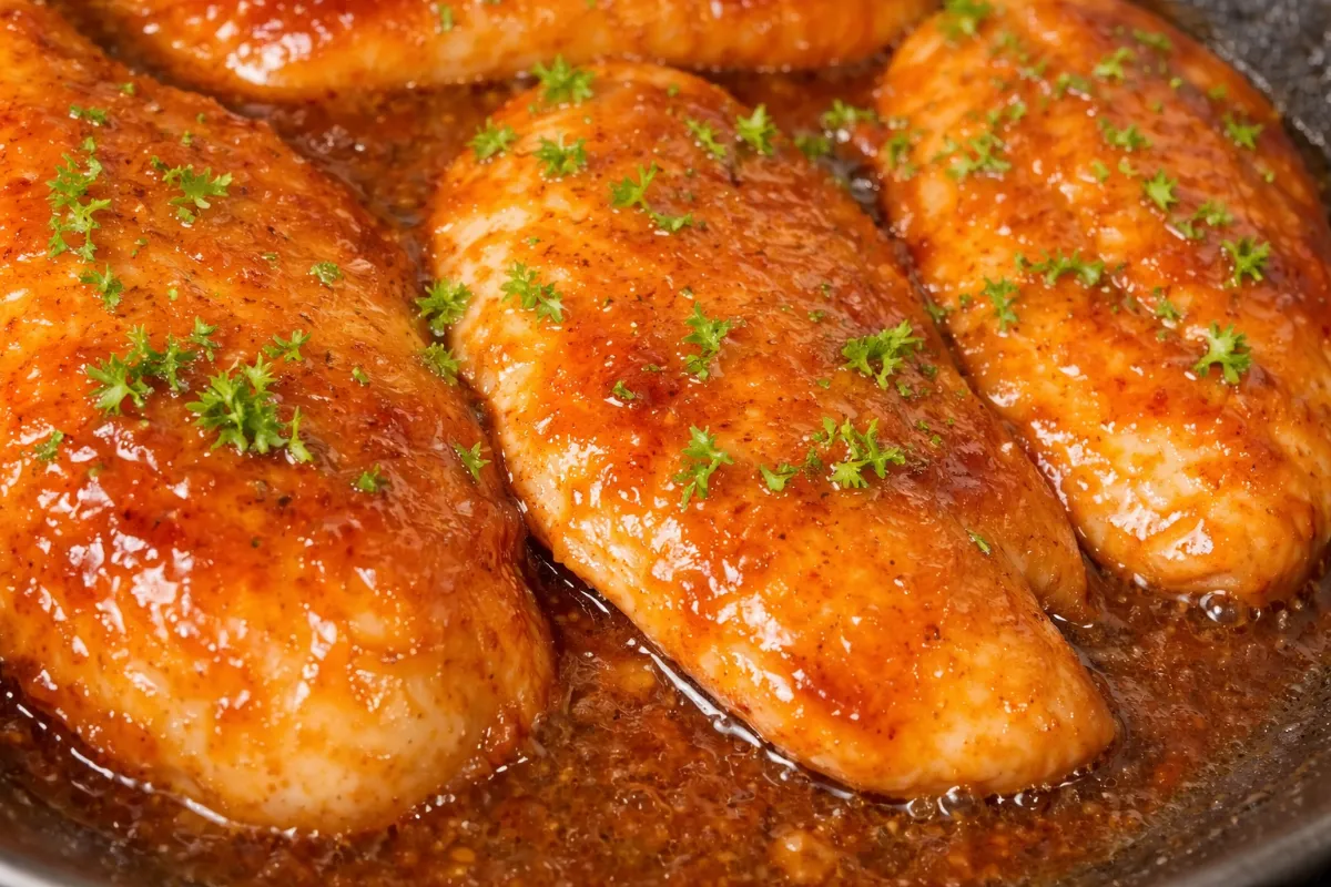 Kuracie prsia na mede a cesnaku