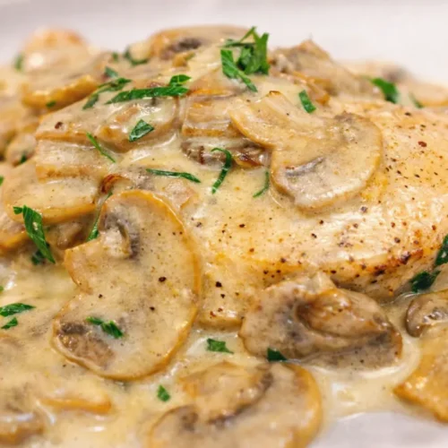 Kuracie prsia na šampiňónoch