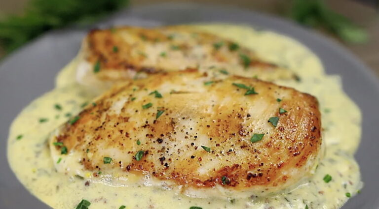 Kuracie prsia v smotanovo-horčicovej omáčke