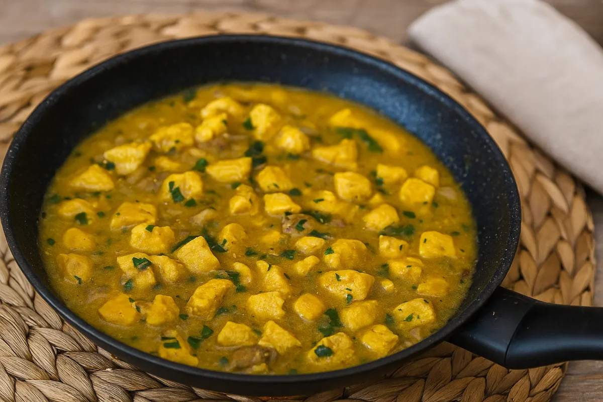 Kuracie soté s kurkumou a hubami