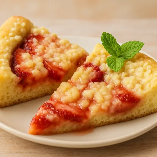 Kysnutý jahodový koláč