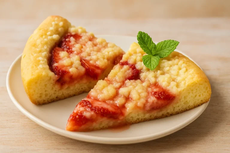 Kysnutý jahodový koláč