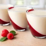 Malinový smotanový dezert