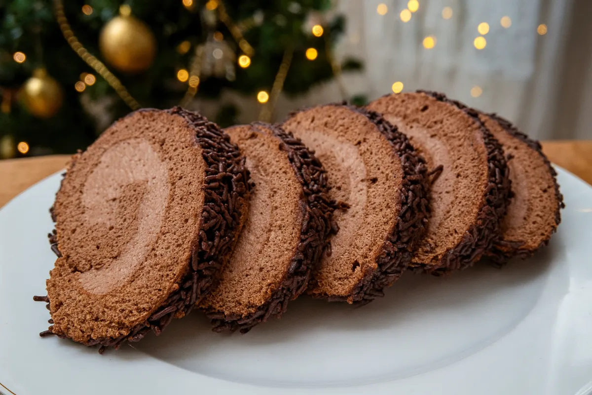 Mascarpone roláda na Vianoce