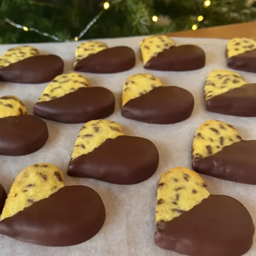 Maslové stracciatella srdiečka