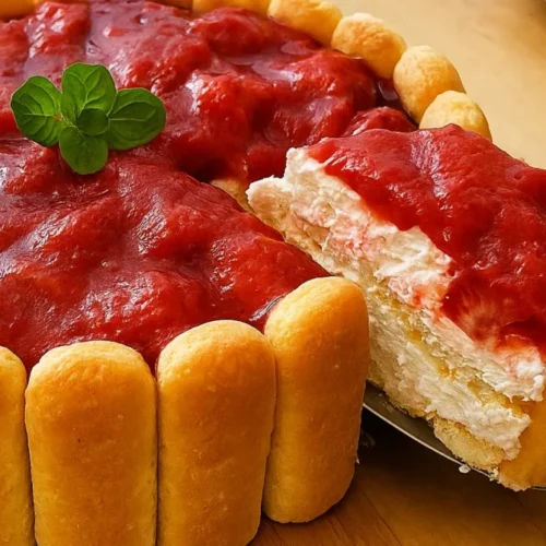 Nepečená jahodová torta s mascarpone